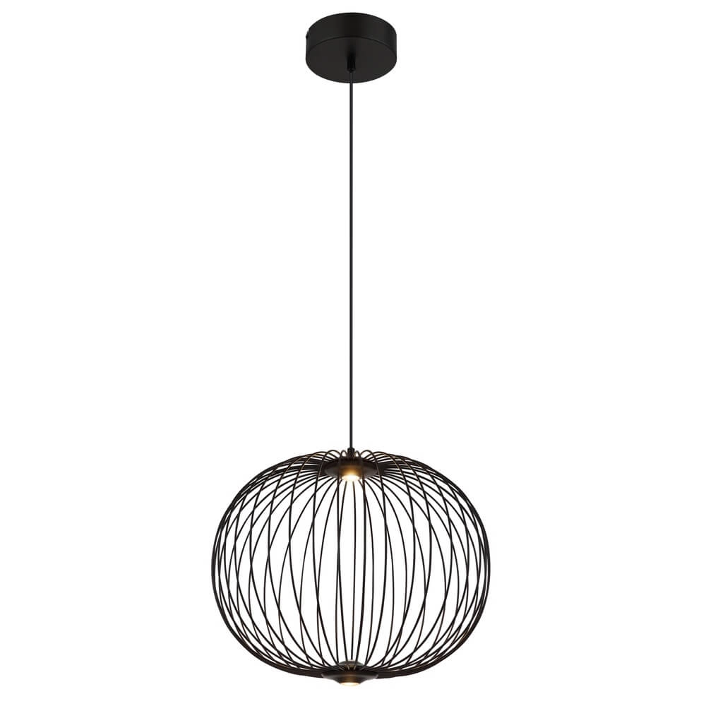 Zwarte hanglamp Galway enkel kooi Ø 50cm Globo 9007371474325