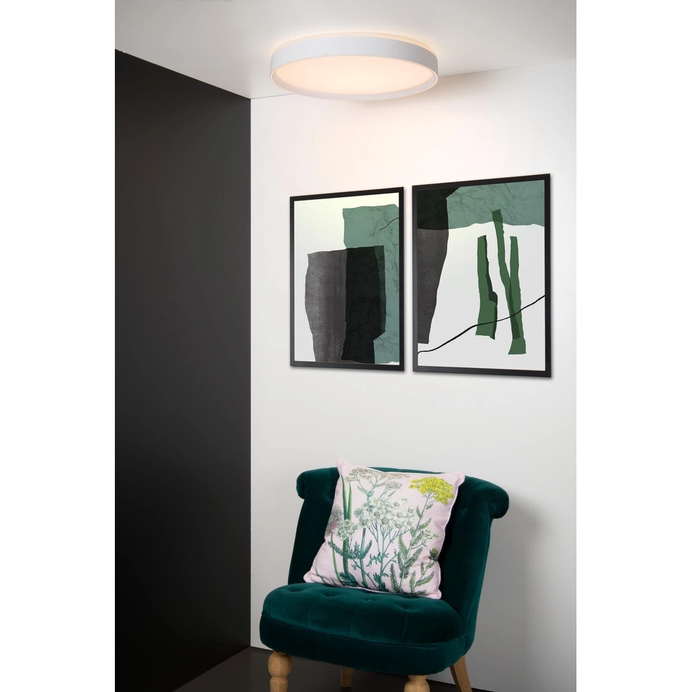 plafonniere Nuria Ø 50cm wit Lucide 5411212791801