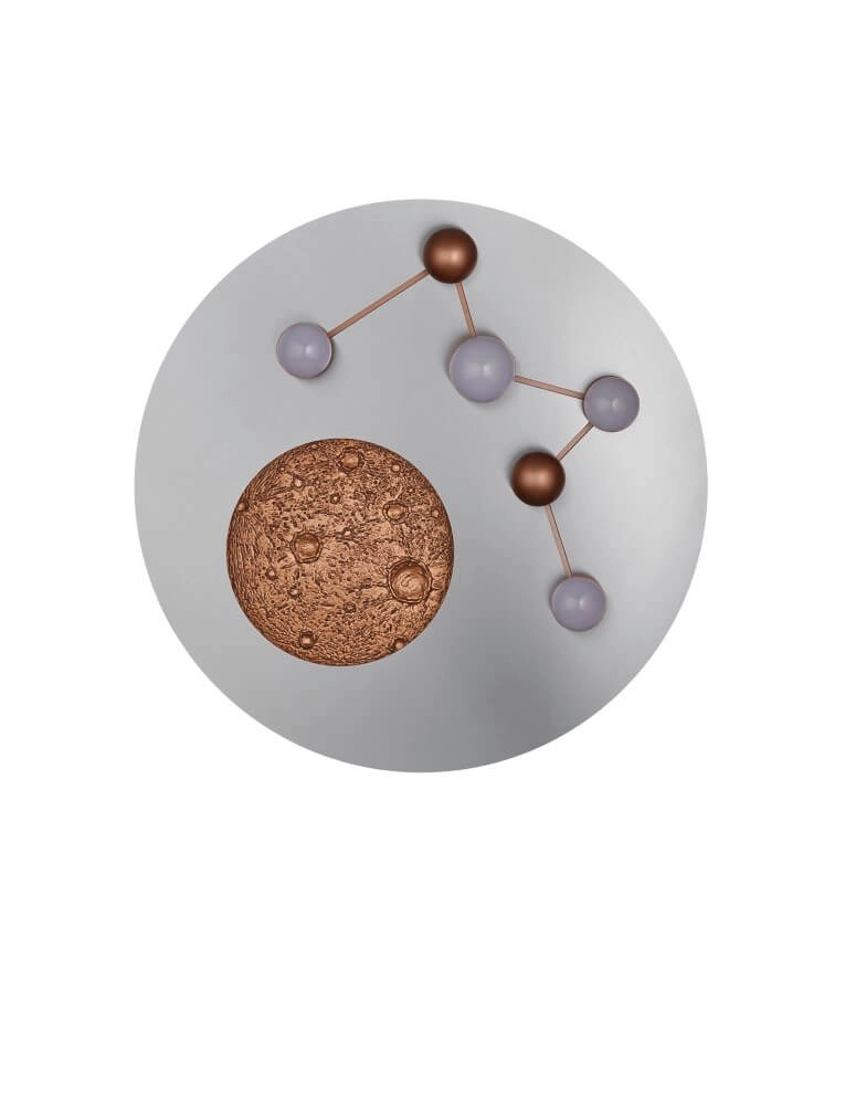 Design plafondlamp Zodiac grijs Trio 4017807580952
