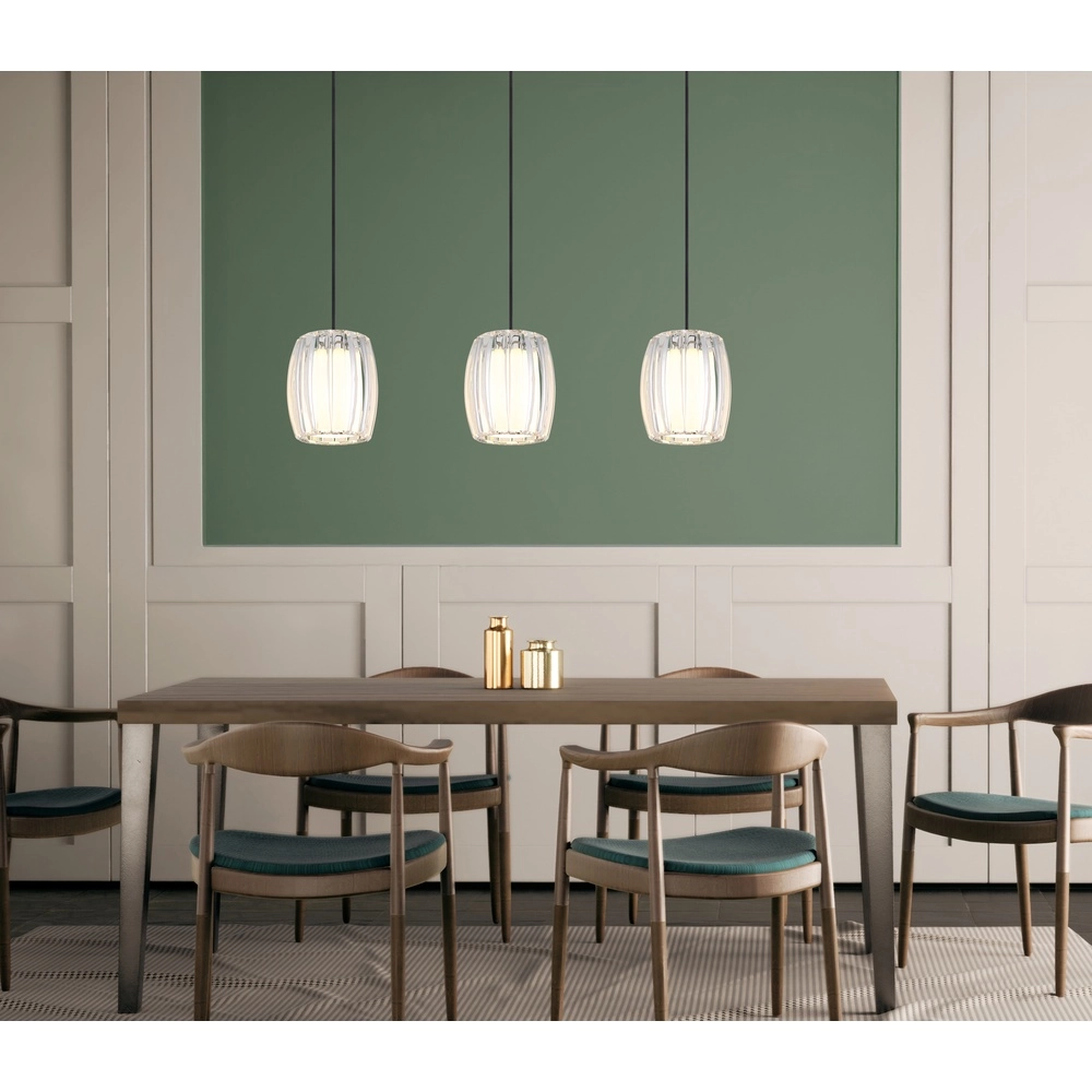 3-lichts hanglamp Maribel chroom recht Globo 9007371592098