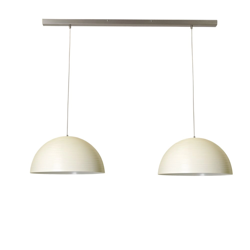 Witte eettafellamp Concepto 2x45