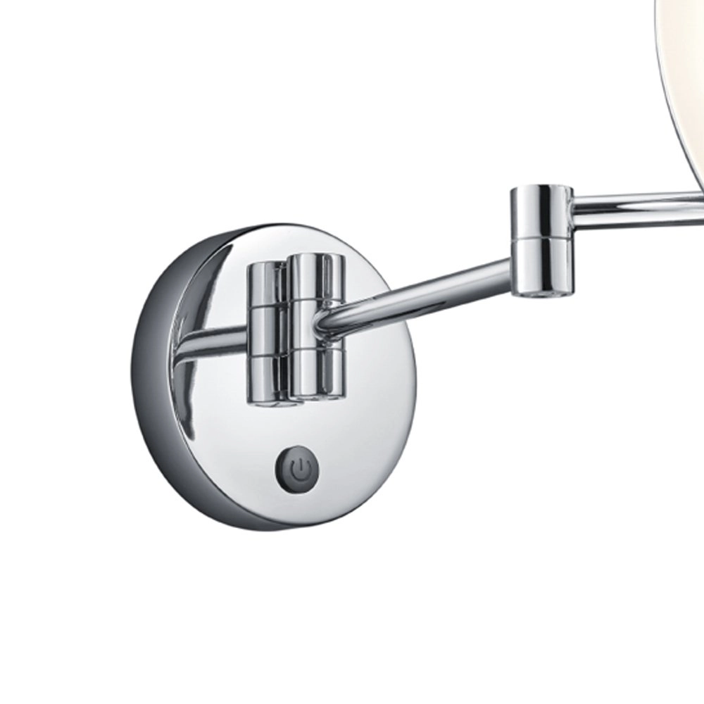 Spiegellamp View 3x Zoom 21cm rond chroom Trio 4017807345070