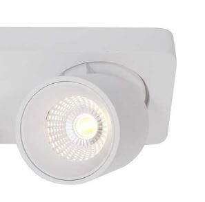 Dubbele ledspot Laguna 2-lichts wit Artdelight 8719831733996
