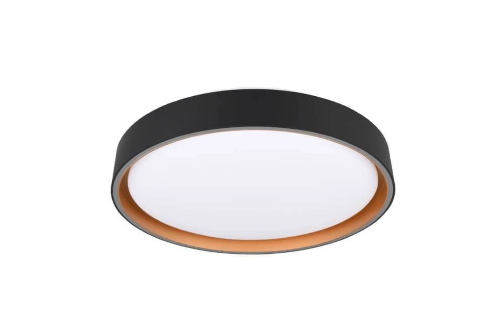 Plafonniere Felis zwart met goud Trio 4017807604030