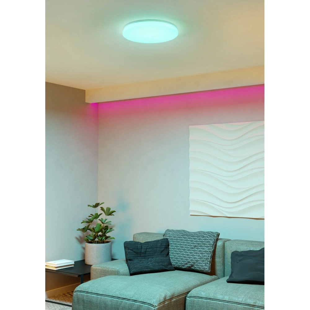 Plafonniere Frania-Z smart wit Ø 43cm kristaleffect Eglo 9008606359530