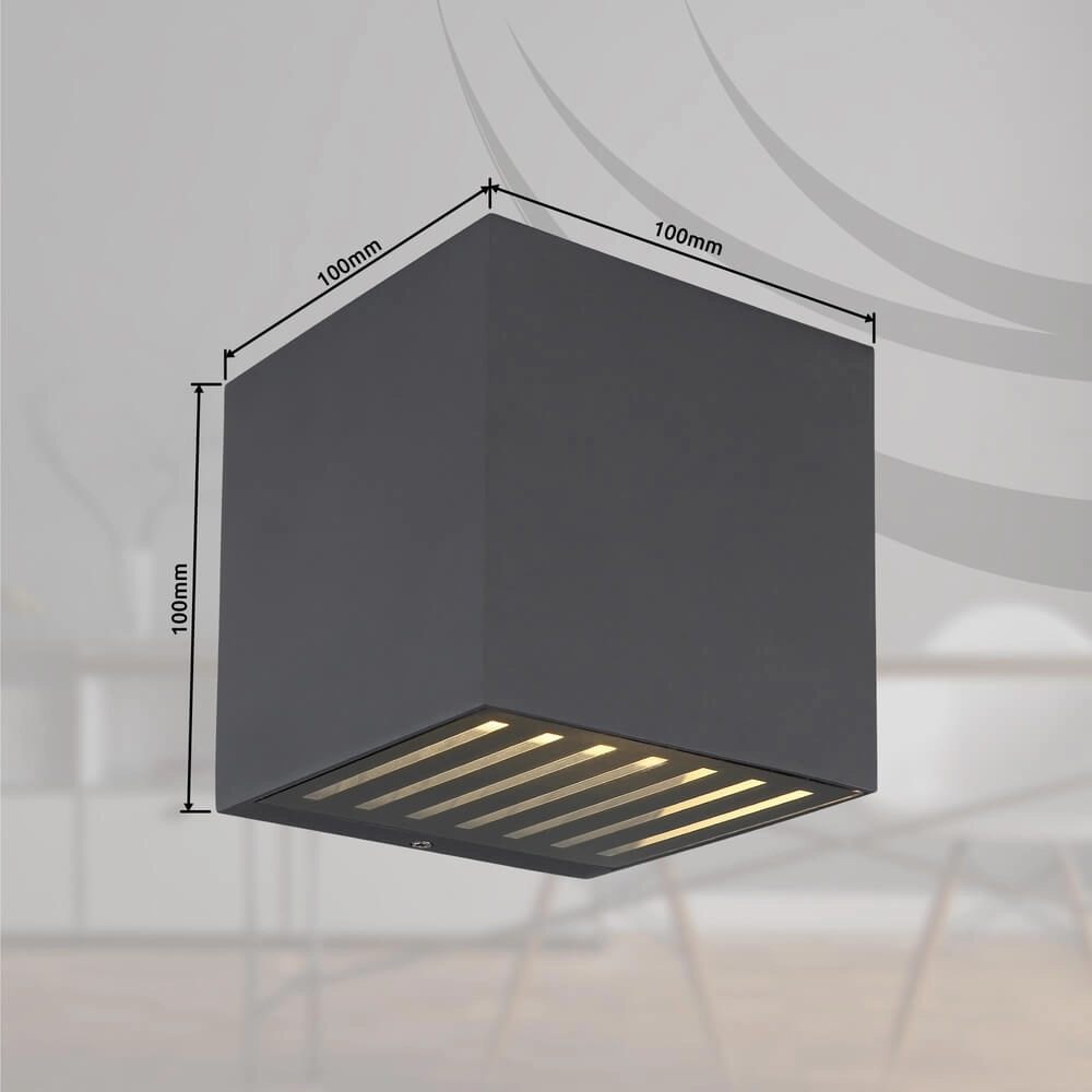 Design wandlamp ILLI antraciet Globo 9007371454921