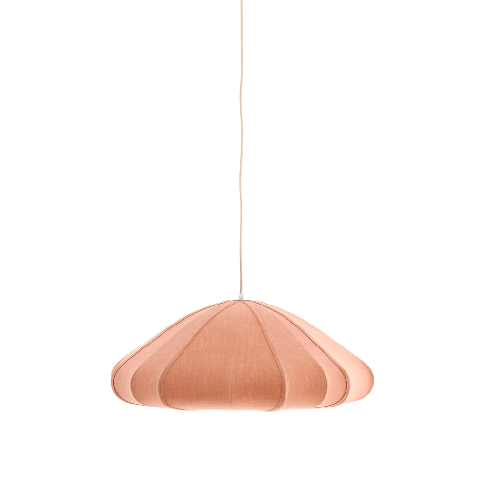 Stoffen hanglamp Cesano Ø 64cm - licht roze