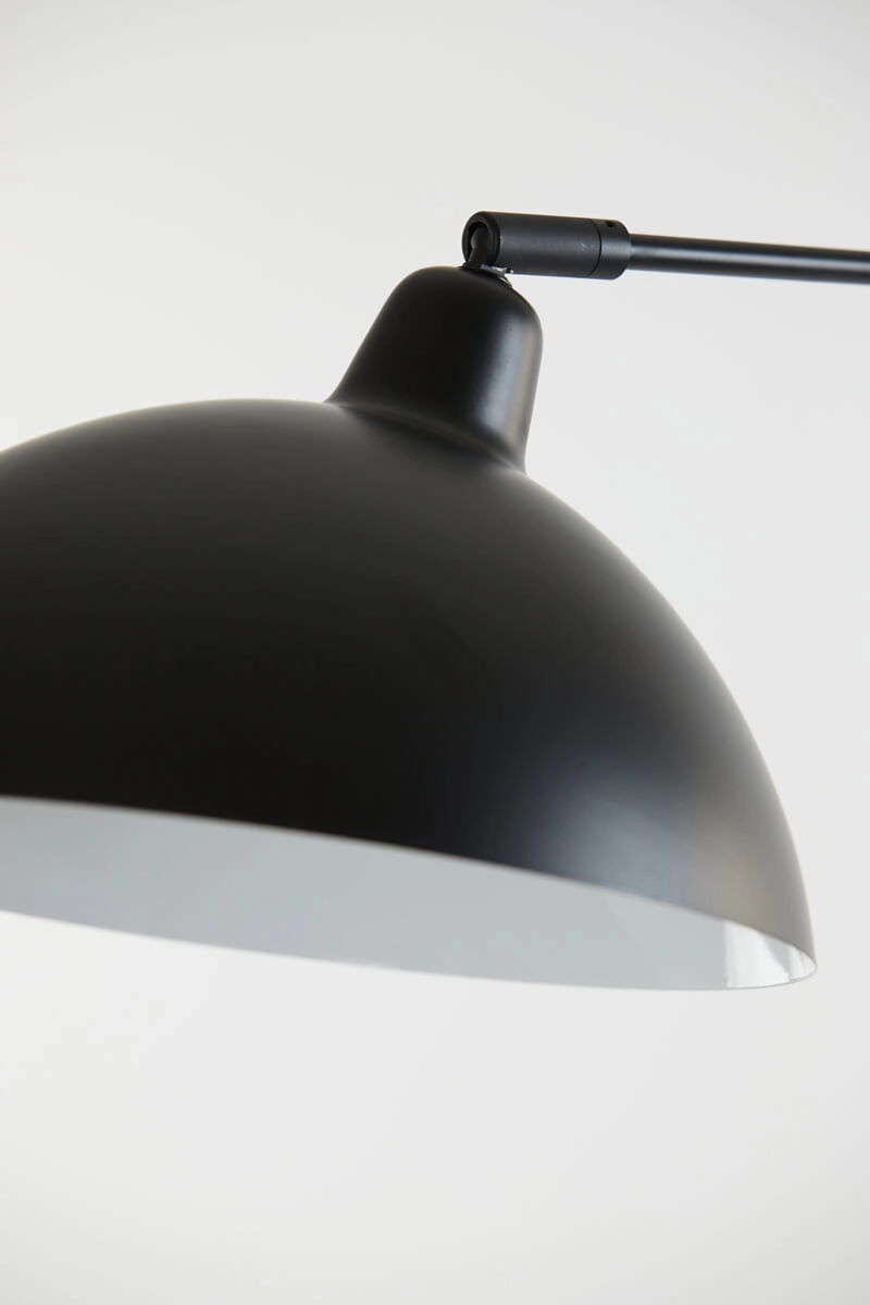 Zwarte vloerlamp Orion 2-lichts Light & Living 8717807305147