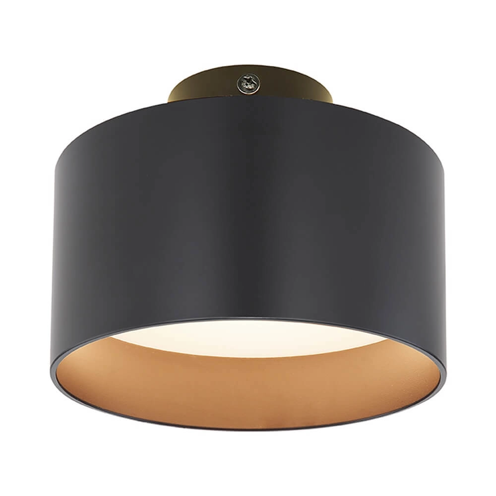 Plafondlamp Jenny zwart Ø 14cm