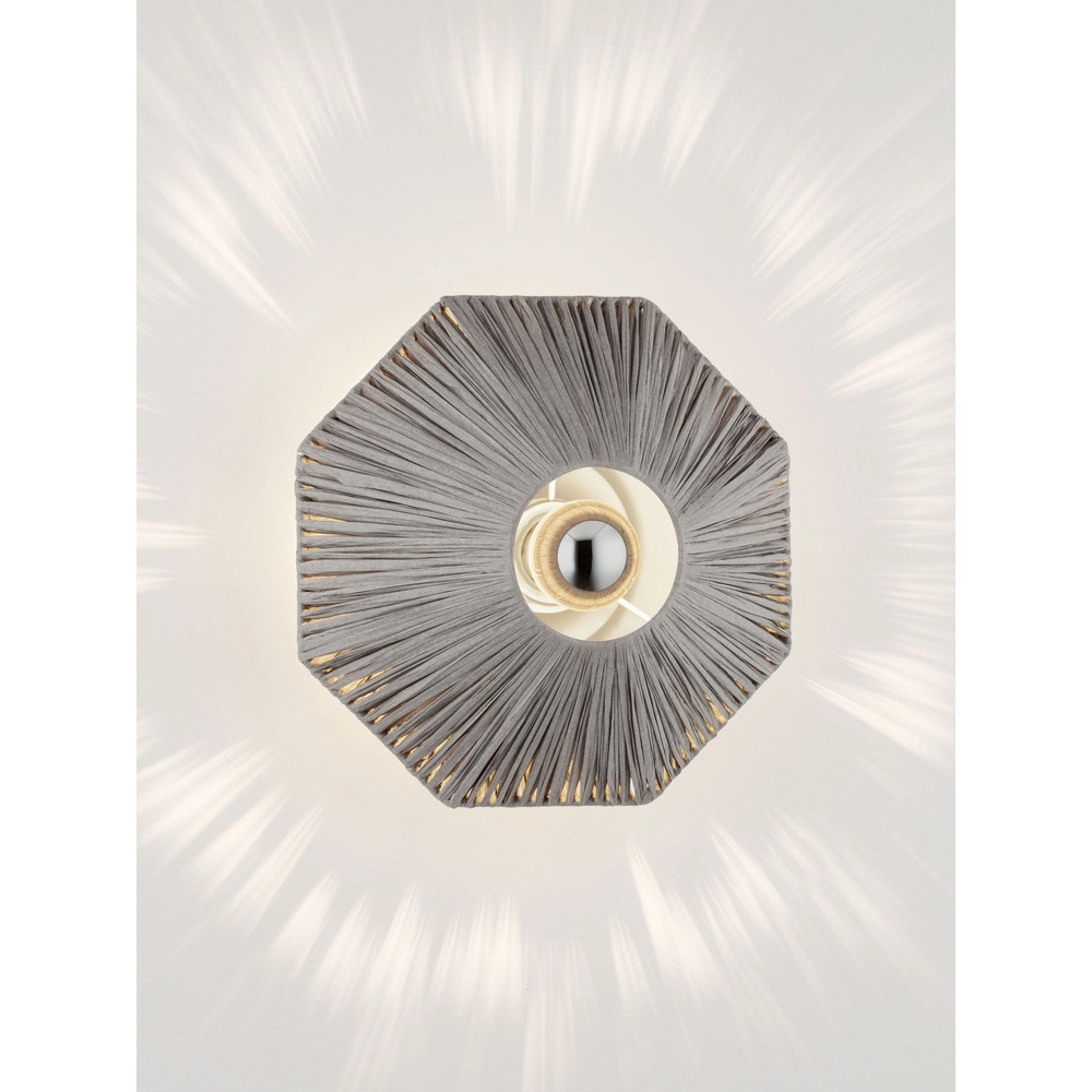 Wandlamp Elvio grijs Ø 30cm Lyora 5212017493866