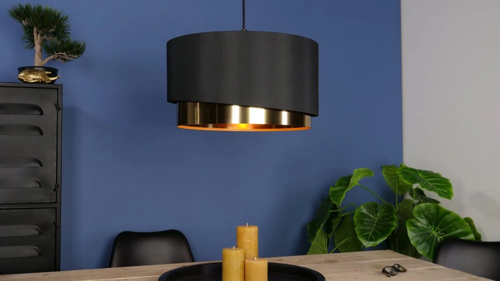 Hanglamp zwart met goud Manderline Ø 45cm Stars of Light 9002759399252