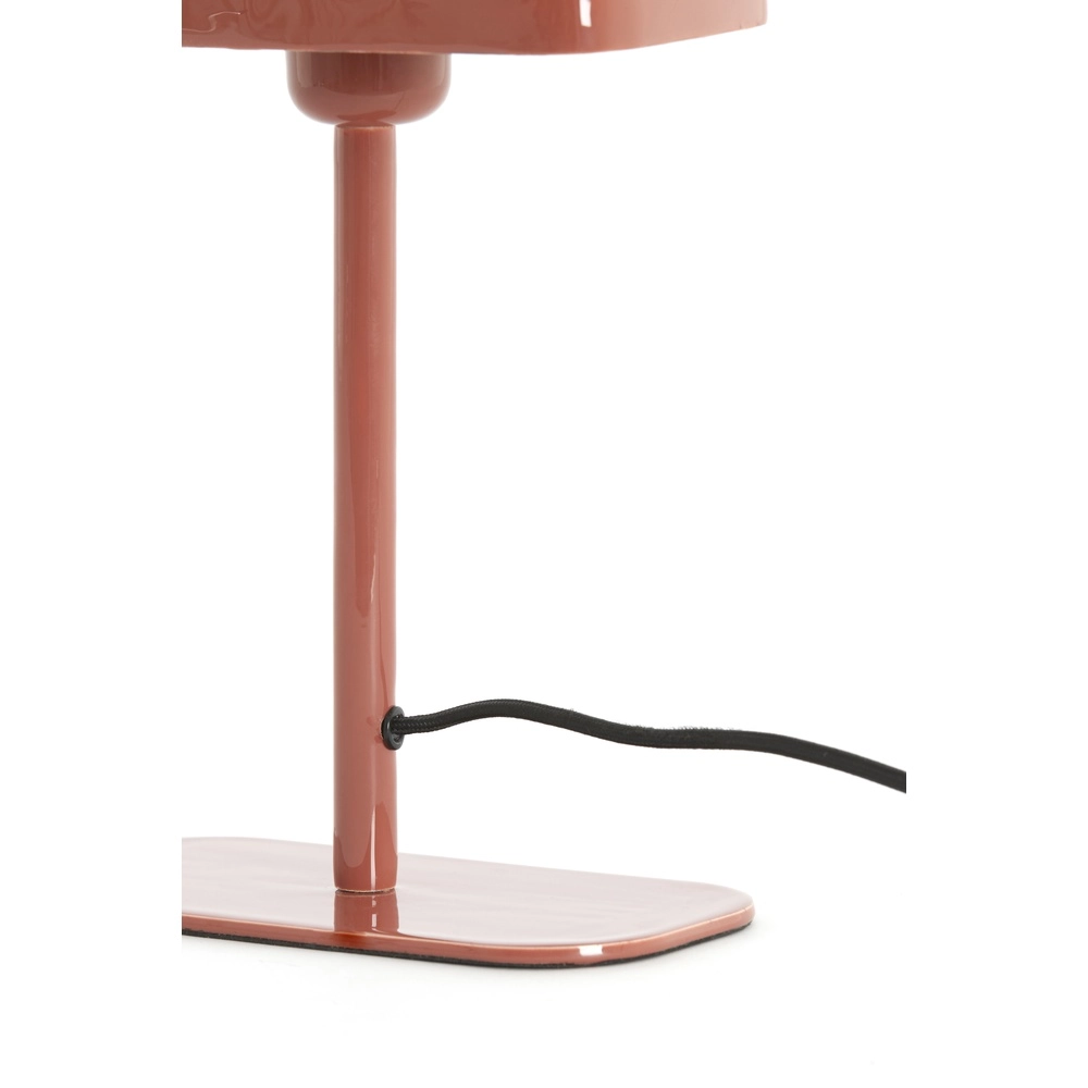 Nachtkastlamp Elenie 20x10cm - glans donker koraal Light & Living 8717807818708