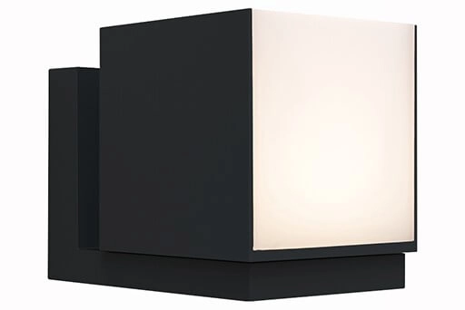 Zwarte design wandlamp Cuba enkel