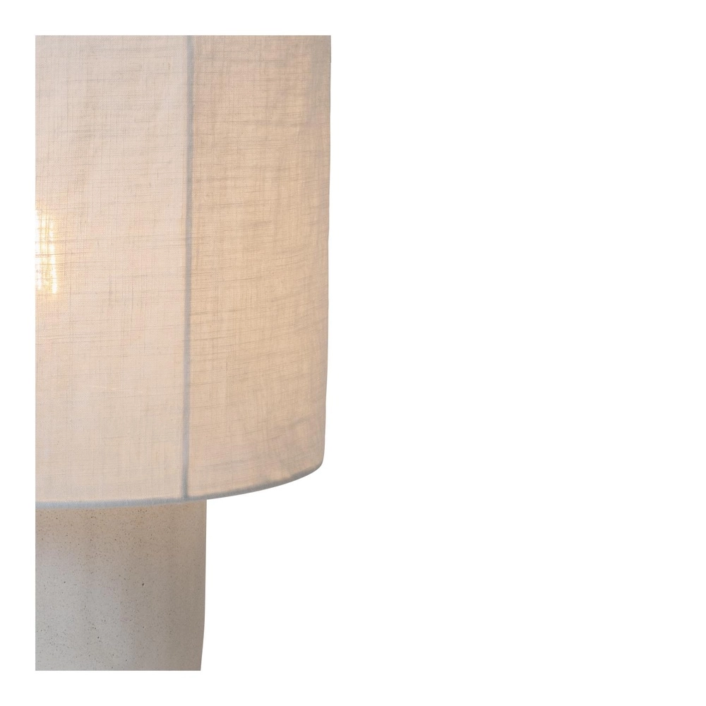 Tafellamp Tissaja Ø 20cm wit Lucide 5411212061614