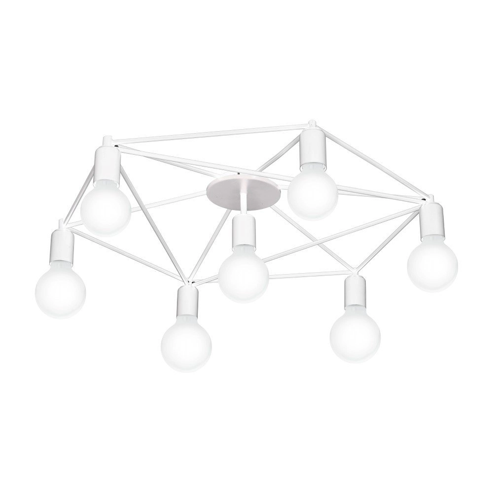 Plafondlamp Staiti 7-lichts 76cm wit