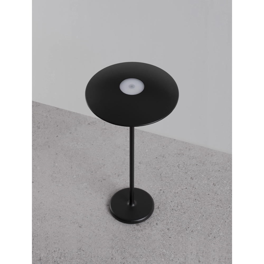 Tafellamp Fumo oplaadbaar zwart Lyora 5212017432636