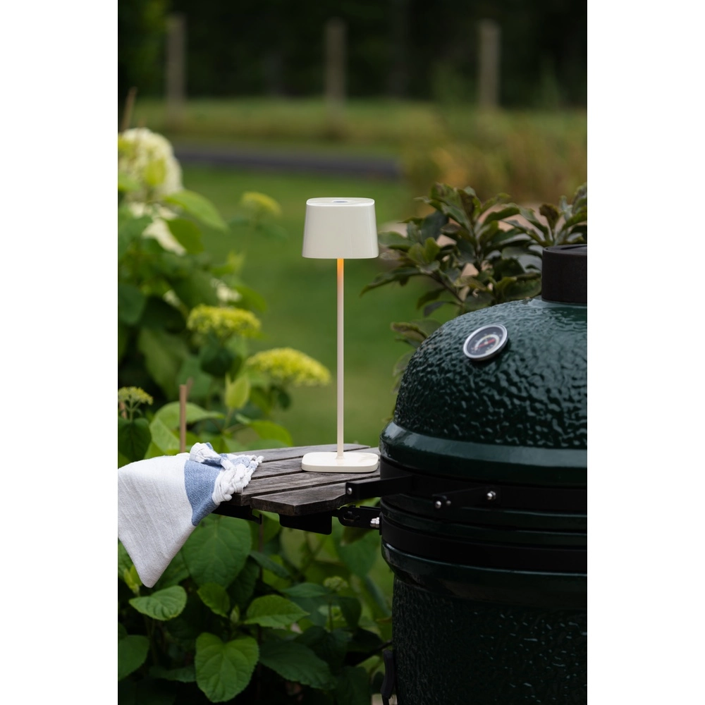 Tafellamp Capri zand bruin glans oplaadbaar KonstSmide 7318300030379