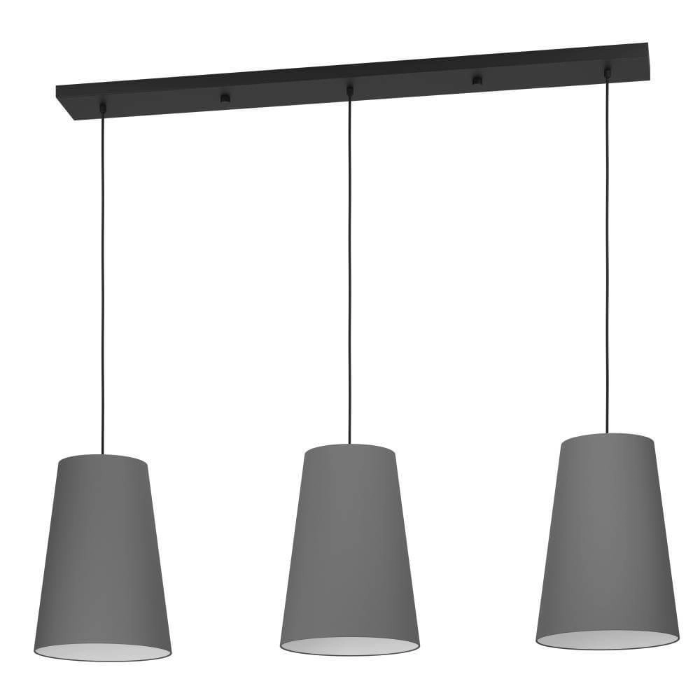 Eetkamer hanglamp Petrosa met grijze kap