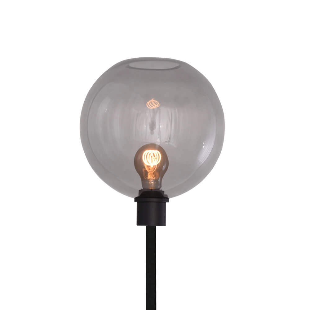 Glazen vloerlamp Lazise zwart Masterlight 8718121303406
