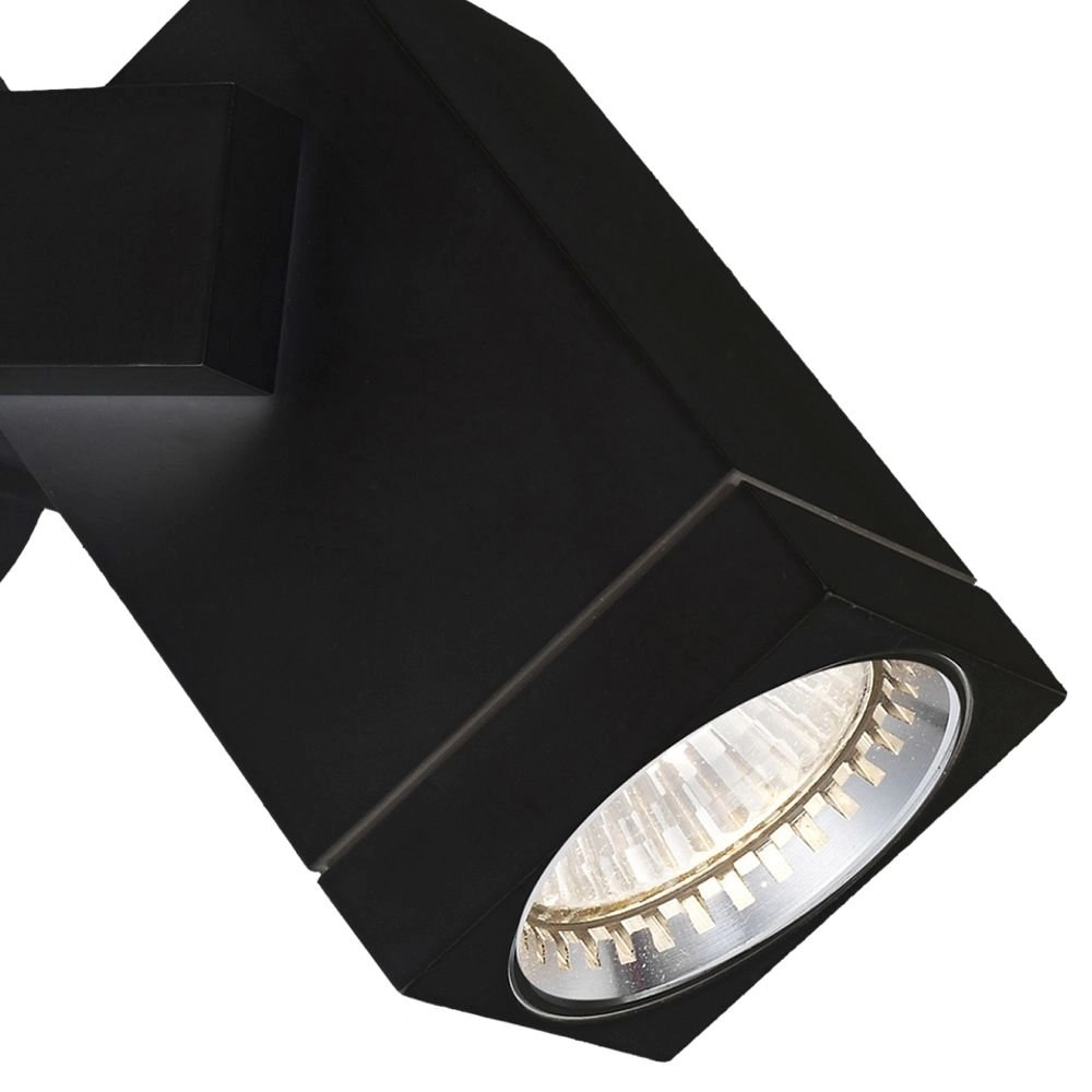 Wandspot Cubic Alu voor buiten zwart KS Verlichting 8714732712743