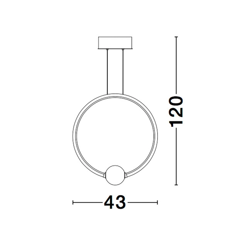 Hanglamp Celia zwart met wit rond Lyora 5212017429377