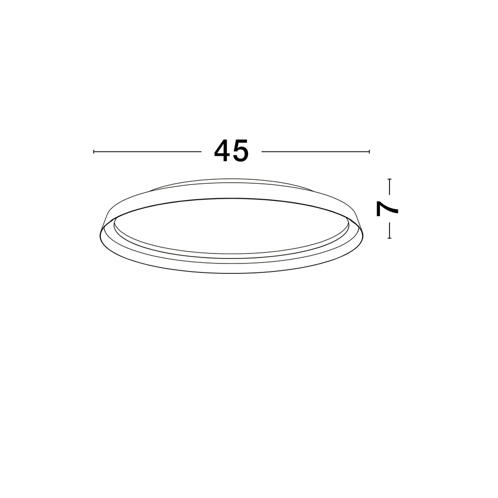 Design plafonniere Ormi Ø 45cm koffie bruin Lyora 5212017463104