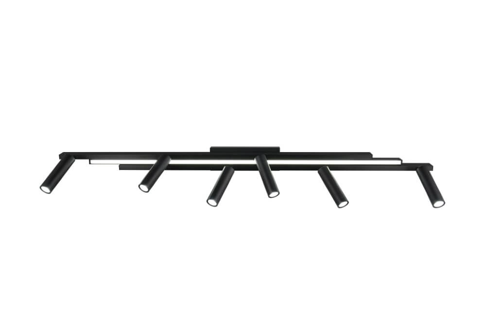 6-lichts led spot Zeno zwart Trio 4017807627312