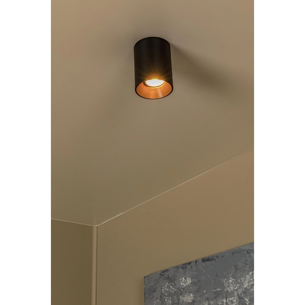 Opbouwspot Gerti zwart Lucide 5411212094315