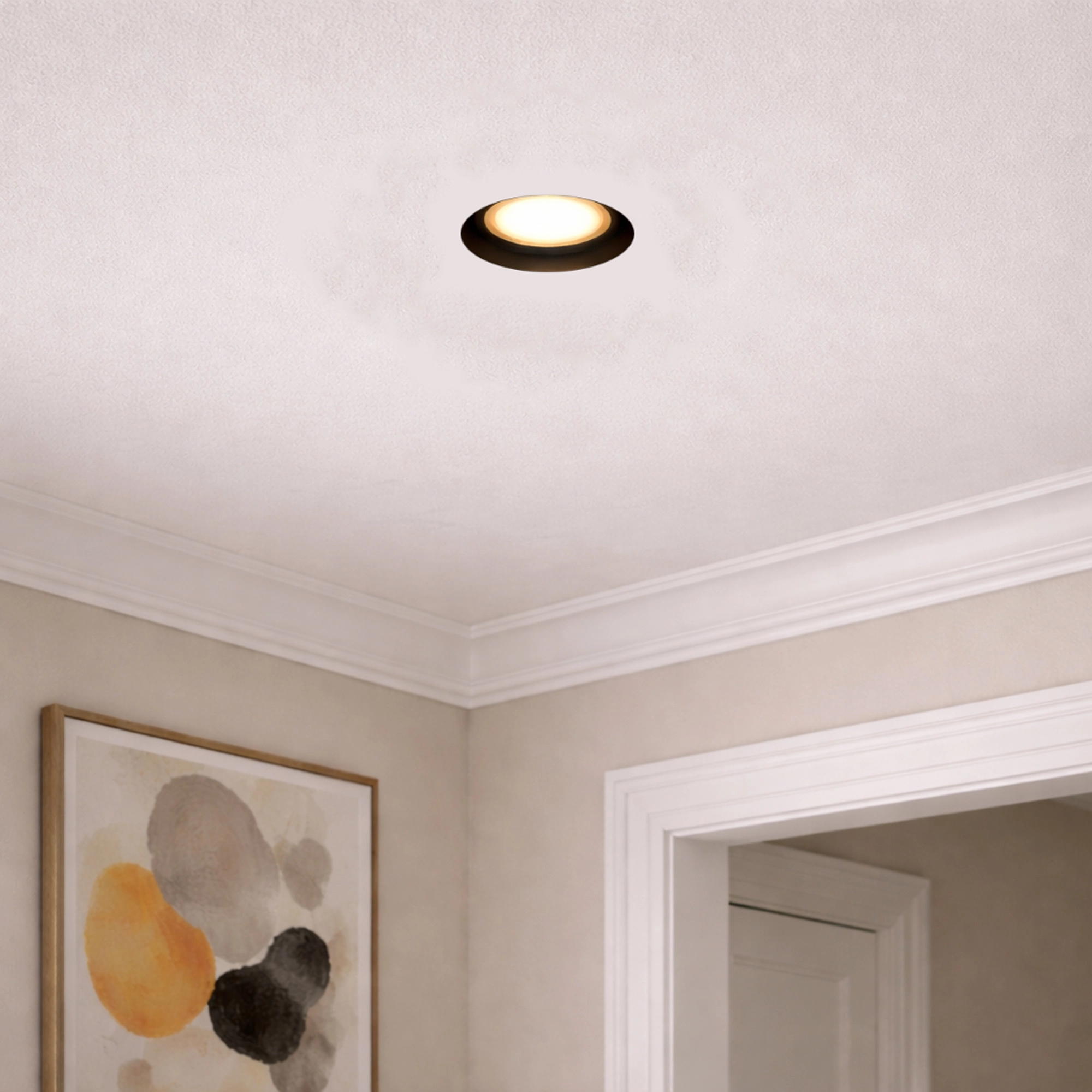 Inbouw stucspot Slim Trimless zwart Lyora 5053423316116