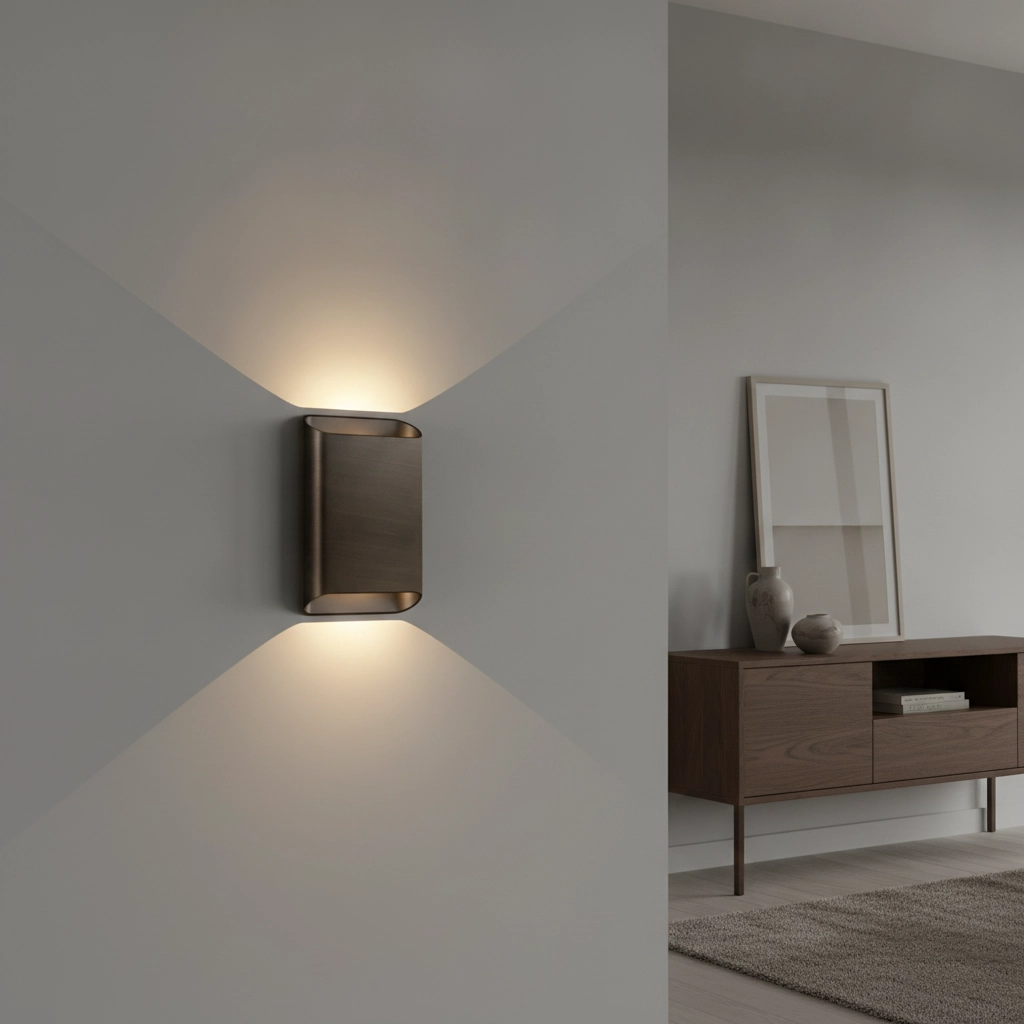 Wandlamp Diaz L Donker antiek brons