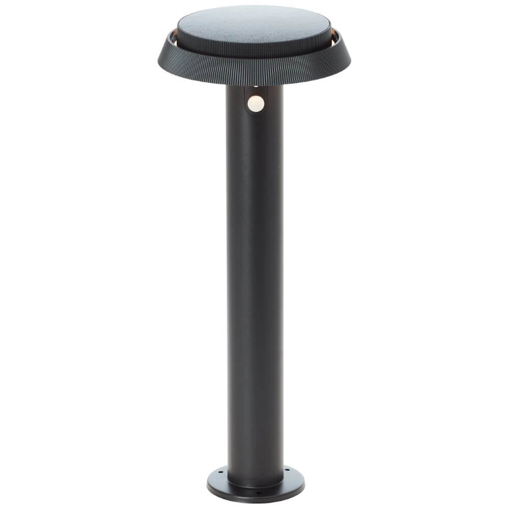 Zwarte staande lamp Alvero met sensor