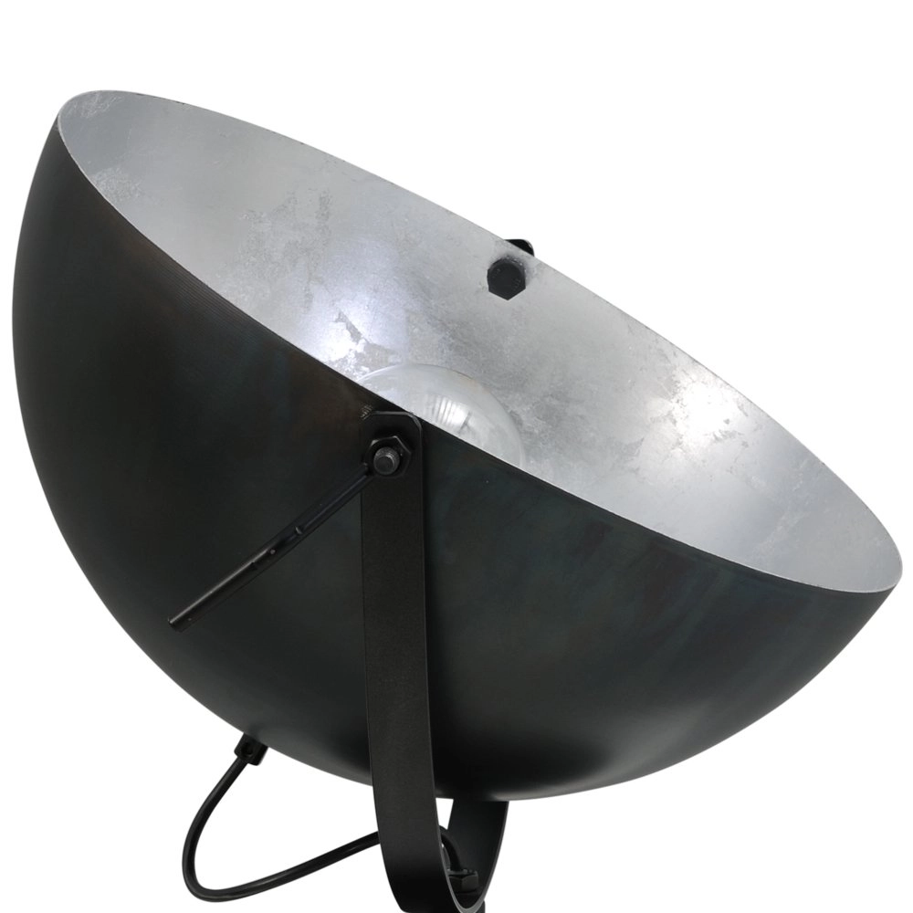 Landelijke floodlight Larino 40 zwart met oudzilver Masterlight 8718121236834