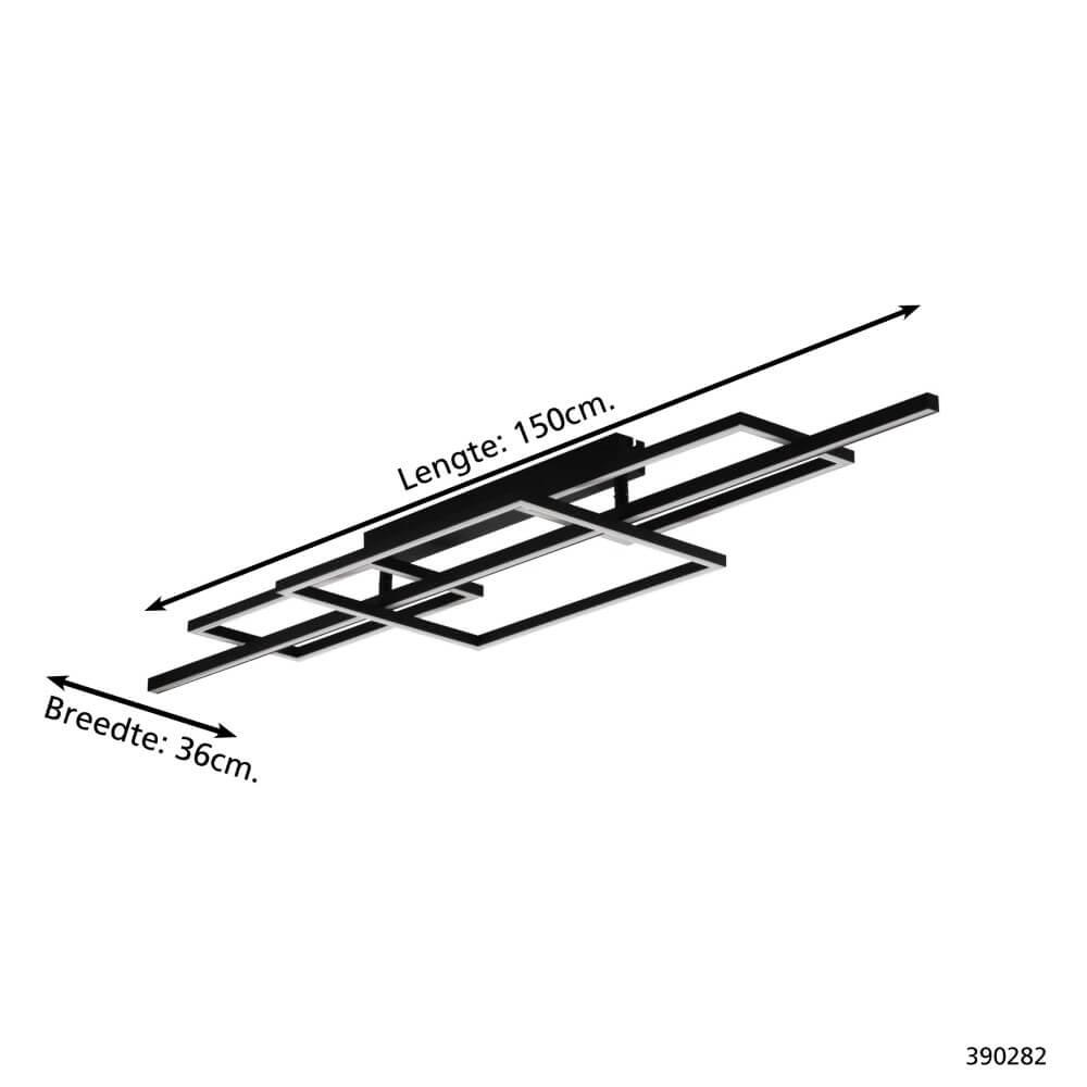 Design plafondlamp Puebla zwart Stars of Light 9008606262106