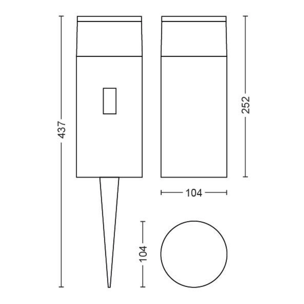 Hue Calla tuinlamp 25cm extension Philips 8718696167991