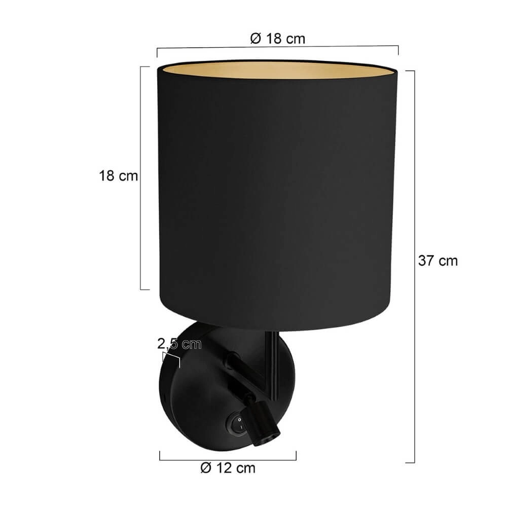 Bedlamp Noor met kap Steinhauer 8712746171105