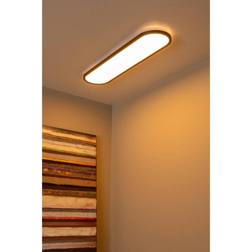 Ovale plafonniere Elly zwart 36W Lucide 5411212071828