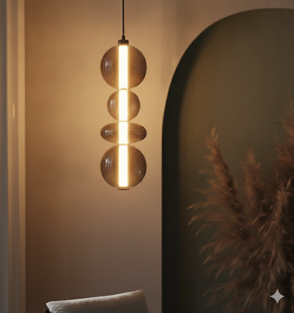 Hanglamp Bally smoke glas 62cm
