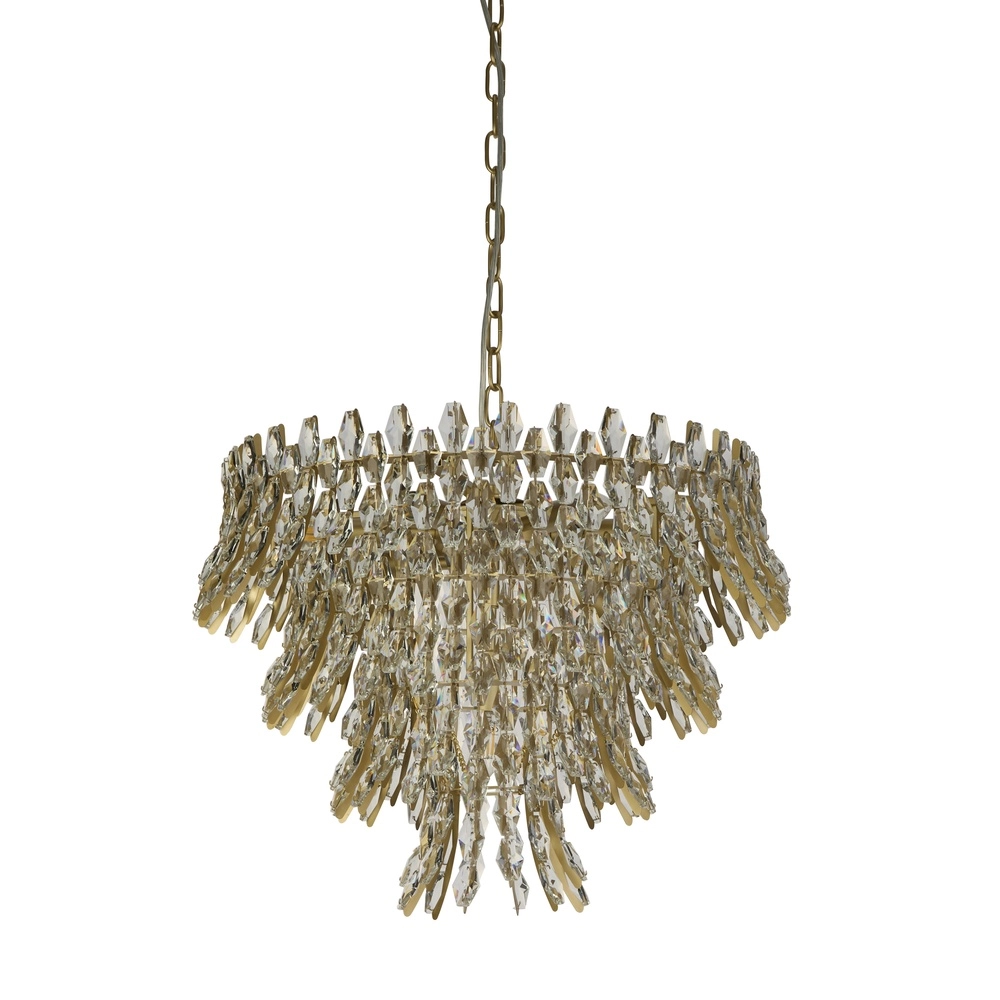 Kroonluchter Monarch goud Ø 60cm Searchlight 5,05342E+12