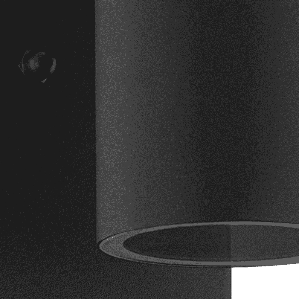 Zwarte wandspot Riga 5 met sensor Eglo 9002759995713