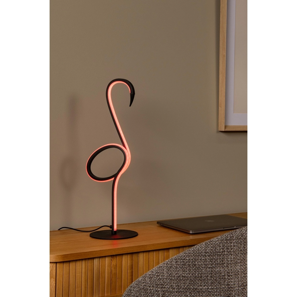 Tafellampje Flamingo zwart Lucide 5411212051745