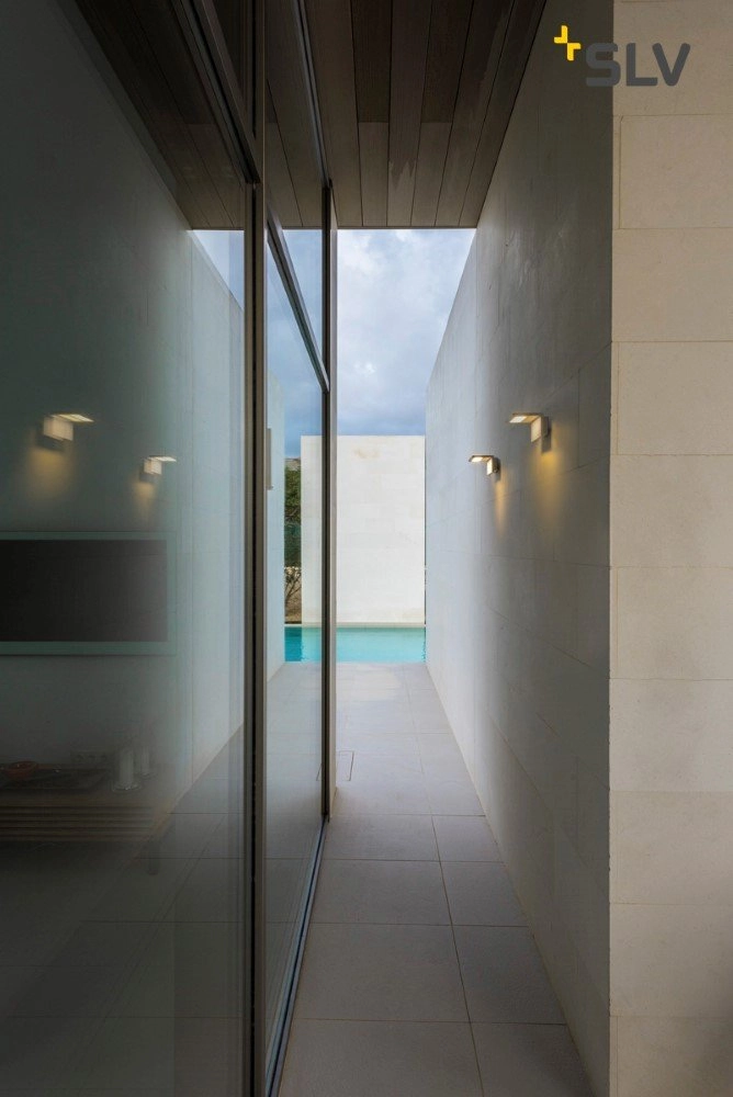 Witte buitenlamp Angolux Wall moderne wandlamp SLV 4024163143561