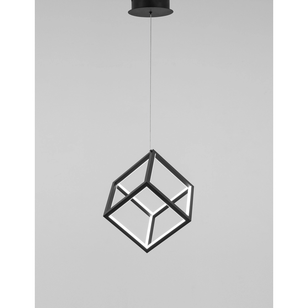 Vierkante hanglamp Gabbia zwart Vierkante hanglamp Gabbia zwart