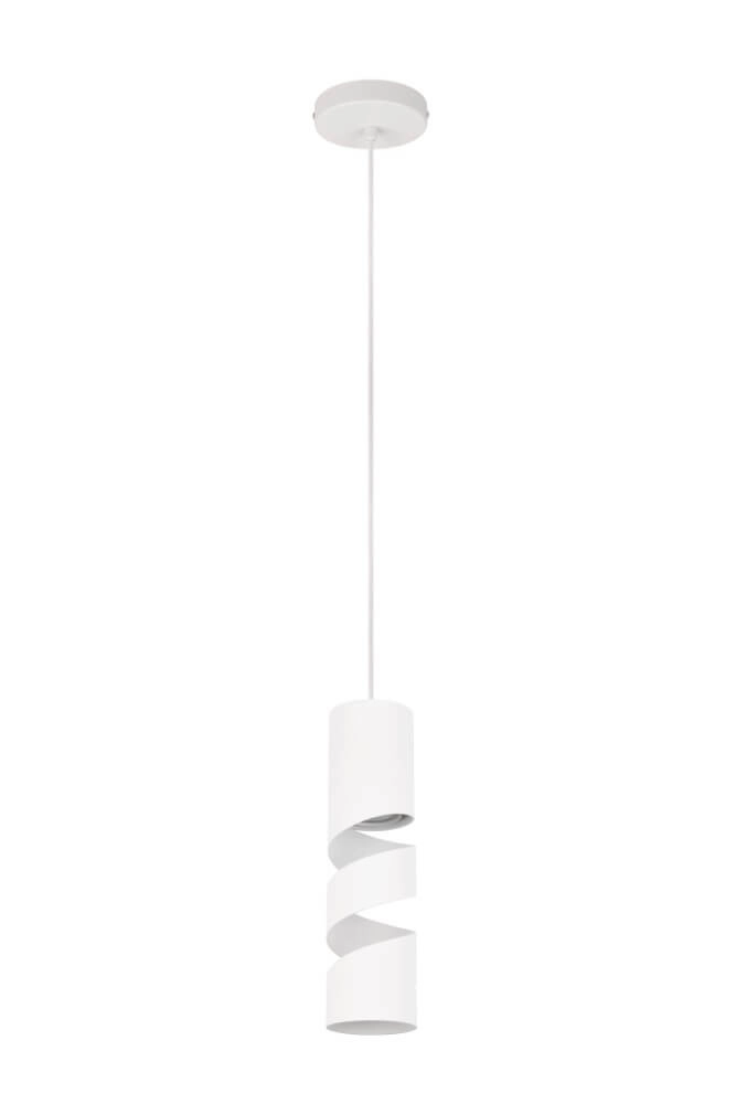 Koker hanglamp Stream Ø 8cm - wit Trio 4017807613957