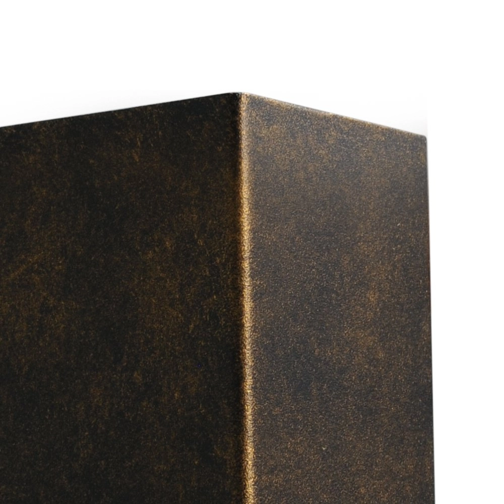 Wandlamp Up - Down Metallico zwart goud gevlamd Masterlight 8718121217154