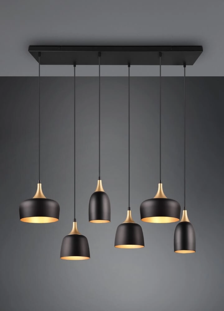 Design hanglamp Chiraz zwart 6-lichts Trio 4017807566864