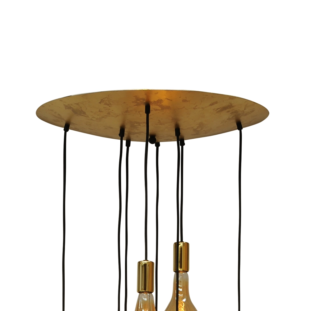Gouden hanglamp Aton 8-lichts Masterlight 8718121188812