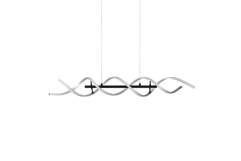 Design led hanglamp Sequence geborsteld metaal Trio 4017807540710