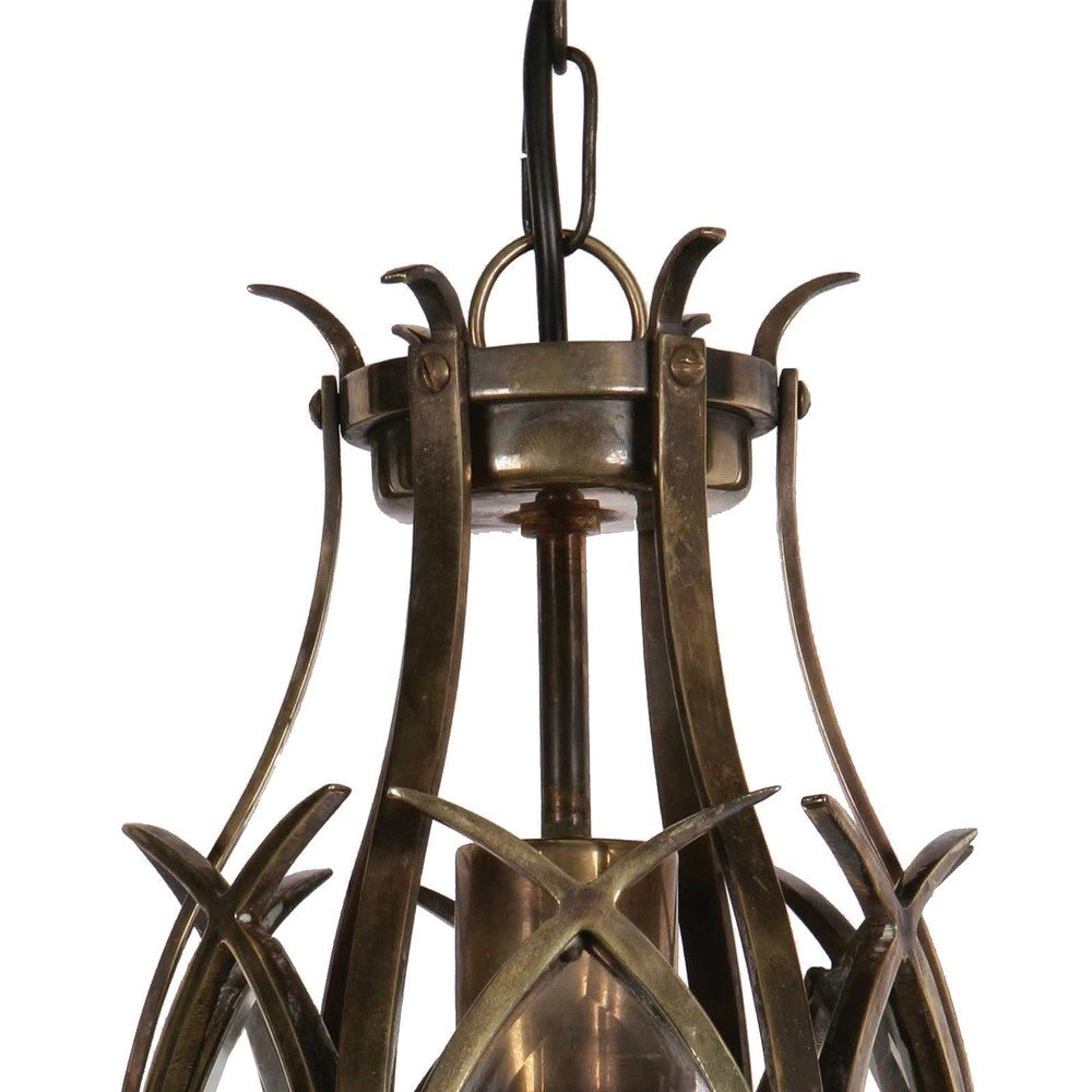 Antieke hanglamp Gothic 1-lichts - antiek koper (ANT) Limehouse