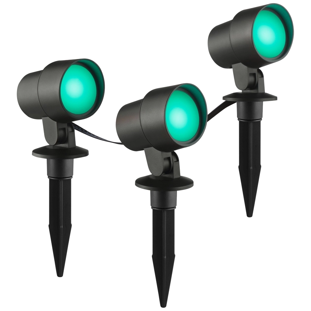 Smart Led prikspot set Kamara RGB - 3 stuks - met 3 meter snoer en stekker Brilliant 4004353453717