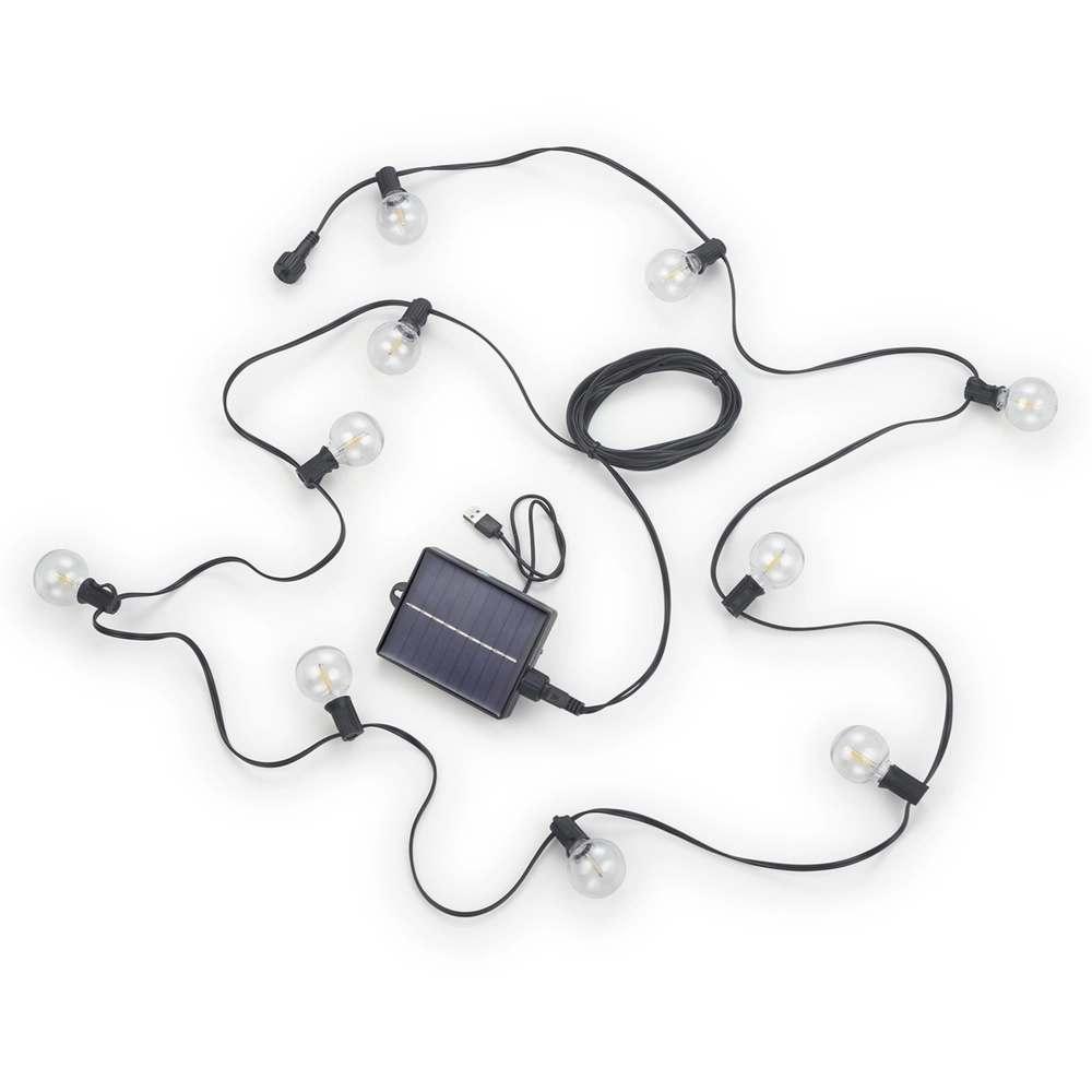 Lichtslinger Mood zwart 10 lampjes - solar Lichtslinger Mood zwart 10 lampjes - solar